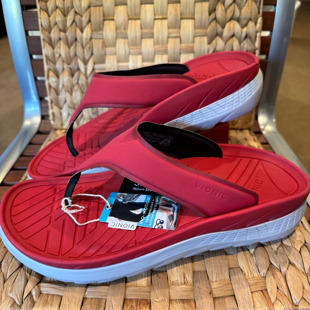Vionic All Gender Blissful Recovery Restore Sandals Flip Flop Slippers Mens 11.5